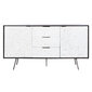 Sivupöytä DKD Home Decor 150 x 43 x 80 cm Valkoinen Tummanruskea Mangopuu hinta ja tiedot | Vitriinit | hobbyhall.fi