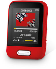 Mp3 / MP4-soitin Sencor SFP7716RD, punainen hinta ja tiedot | MP3-soittimet, MP4-soittimet | hobbyhall.fi