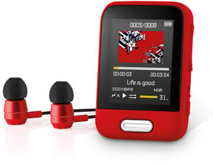 Mp3 / MP4-soitin Sencor SFP7716RD, punainen hinta ja tiedot | MP3-soittimet, MP4-soittimet | hobbyhall.fi