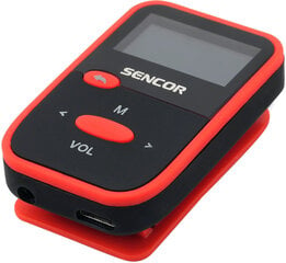 Sencor SFP4408RD MP3-soitin, 8 Gt, musta/punainen hinta ja tiedot | MP3-soittimet, MP4-soittimet | hobbyhall.fi