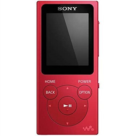 Sony Walkman MP3-soitin 8 GB NWZ-E394 (punainen) hinta ja tiedot | MP3-soittimet, MP4-soittimet | hobbyhall.fi