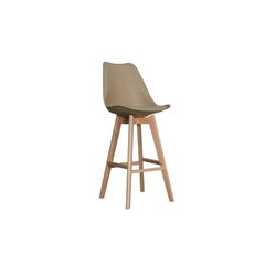 Jakkara DKD Home Decor 48,5 x 55 x 109 cm Beige Polyuretaani Pyökki hinta ja tiedot | Ruokapöydän tuolit | hobbyhall.fi