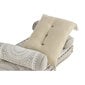 Nojatuoli DKD Home Decor 90 x 56 x 15 cm Beige Valkoinen hinta ja tiedot | Nojatuolit | hobbyhall.fi