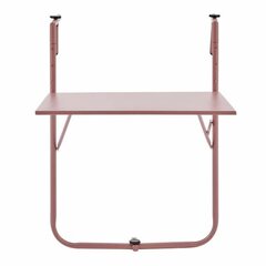 Taitettava pöytä 60x78x86-101cm, pinkki hinta ja tiedot | Puutarhapöydät | hobbyhall.fi