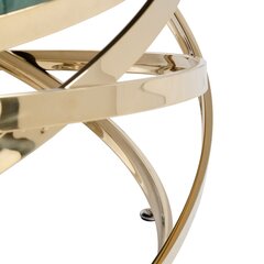 Sohvapöytä 110x110x43cm, harmaa/kulta hinta ja tiedot | Sohvapöydät | hobbyhall.fi