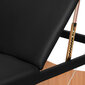 wood komfort -segmentoitu kokoontaitettava hierontapöytä, 190x70, musta hinta ja tiedot | Kauneushoitolan kalusteet | hobbyhall.fi