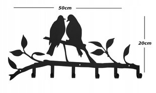 Seinäripustin vaatteille ja avaimille, Linnut hinta ja tiedot | YAGI Eteiskalusteet | hobbyhall.fi
