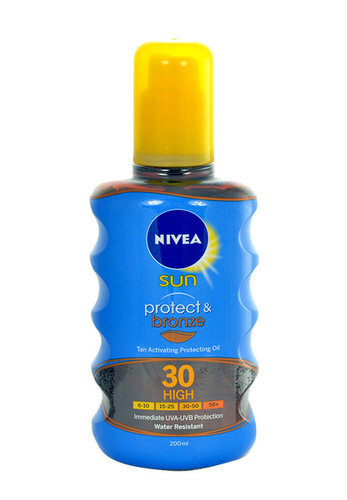 Nivea Sun Protect & Bronze Oil Spray aurinkovoide 200 ml hinta ja tiedot | Aurinkovoiteet | hobbyhall.fi