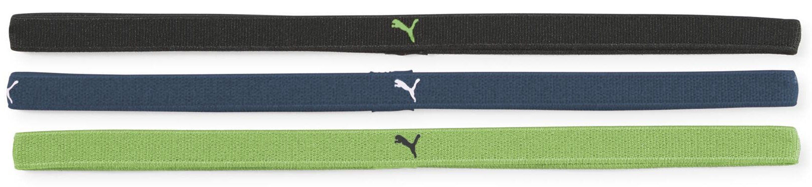 Puma Pääpanta AT Sportbands Womens Pack Black Blue Green 053491 07 hinta ja tiedot | Naisten päähineet | hobbyhall.fi