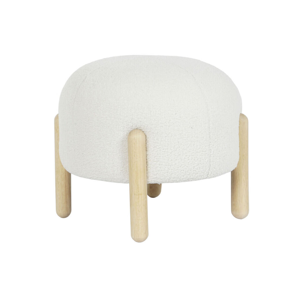 Pouf DKD Home Decor, valkoinen hinta ja tiedot | Säkkituolit, rahit ja penkit | hobbyhall.fi