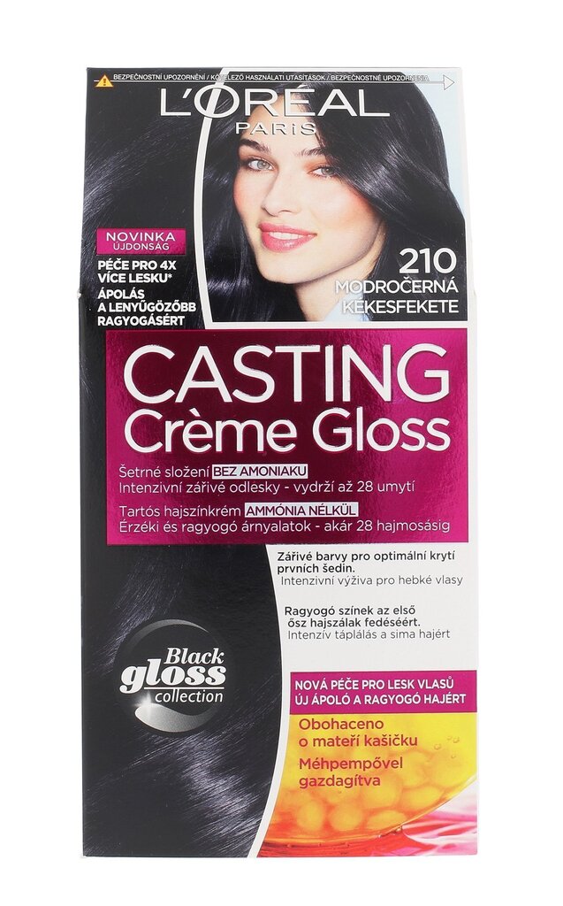 L´Oréal Paris Casting Creme Gloss hiusväri 48 ml, 210 Blue Black hinta ja tiedot | Hiusvärit | hobbyhall.fi