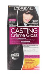 L´Oréal Paris Casting Creme Gloss hiusväri 48 ml, 200 Ebony Black hinta ja tiedot | Hiusvärit | hobbyhall.fi