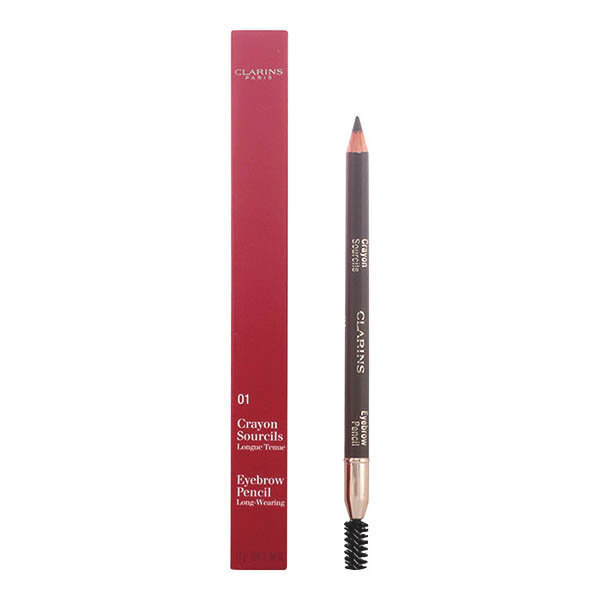 Eyeliner Clarins Eyebrow Pencil 01 Tummanruskea, 1,3 g hinta ja tiedot | Silmämeikit | hobbyhall.fi