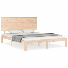 Sängynrunko vidaXL, 150x200 cm, ruskea hinta ja tiedot | Sängyt | hobbyhall.fi