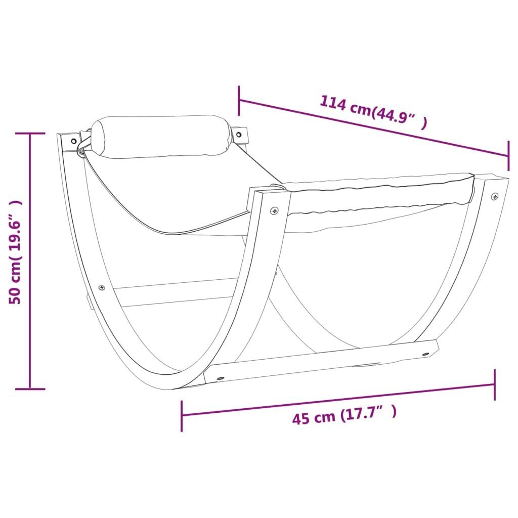 Lasten riippumatto vidaXL, sininen/vihreä hinta ja tiedot | Riippumatot | hobbyhall.fi