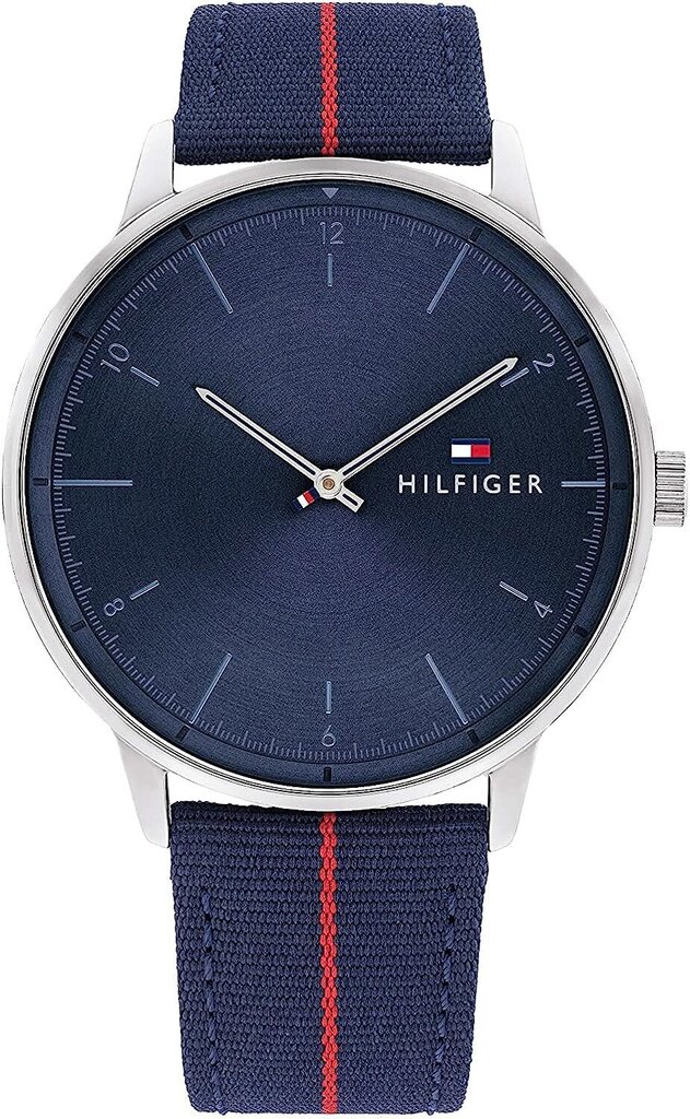 Tommy Hilfiger -miehet Analoginen kvartsikello nylonrannekkeella 1791844 B08X4NQVJR hinta ja tiedot | Miesten kellot | hobbyhall.fi