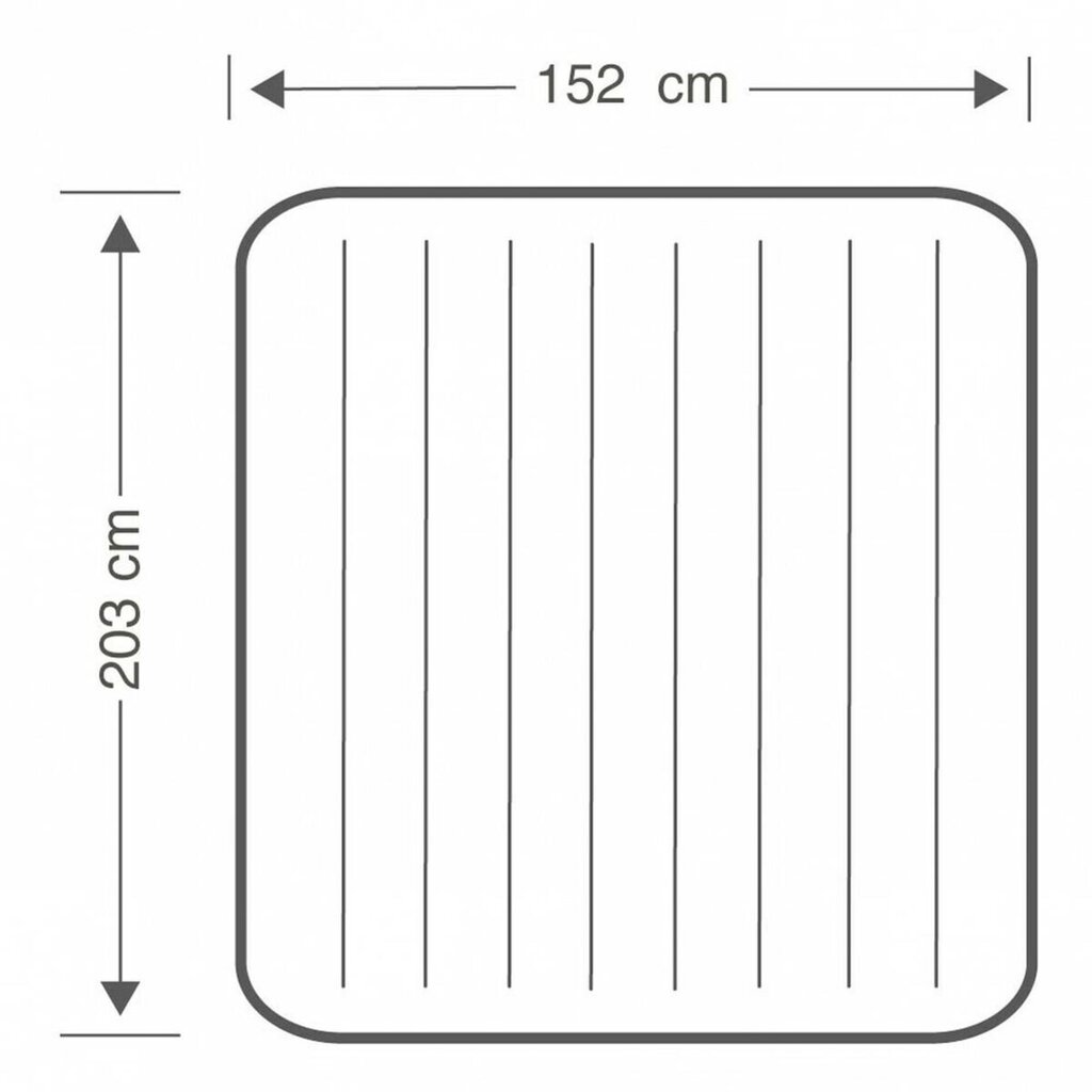 Ilmatäytteinen patja Intex Classic Downy, 203x25x152 cm, sininen hinta ja tiedot | Patjat | hobbyhall.fi