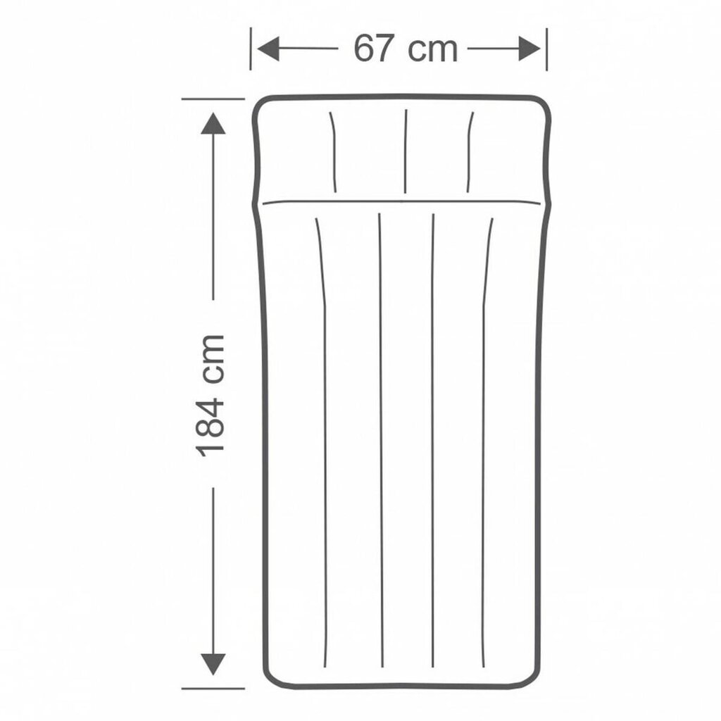 Puhallettava turistipatja Intex Camping, 184x67x17cm hinta ja tiedot | Patjat | hobbyhall.fi