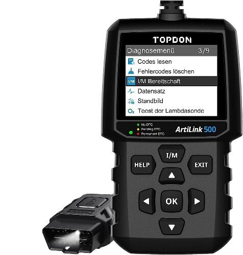 Topdon OBD2 Diagnostic Device AL500 AUTO OBDII -skannerilla, joissa on 10 OBD2 -toimintoa, yleinen saksalainen virhekoodi -viritys, ilmainen päivitys, DTC -haku, tietojen tulostaminen, 7 kieltä hinta ja tiedot | Lisätarvikkeet autoiluun | hobbyhall.fi