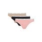 Alusvaatteet TOMMY HILFIGER Logo Waistband Briefs 3P Flora Pink/Oat Milk/Black UW0UW028280R1 hinta ja tiedot | Naisten alushousut | hobbyhall.fi