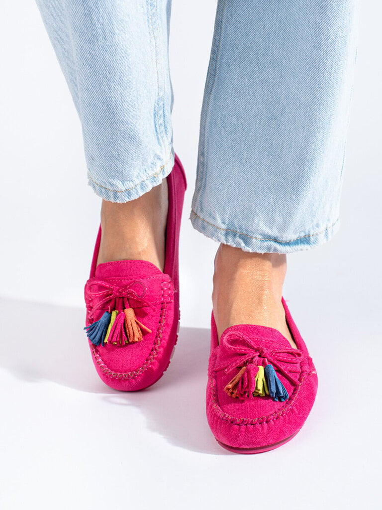 Fuksian mokkanahkaa boho-loafers tupsuilla Shelovet hinta ja tiedot | Naisten kengät | hobbyhall.fi