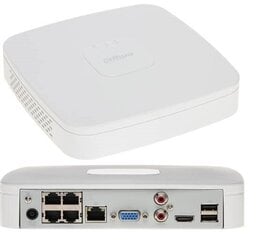 Dahua NET VIDEO RECORDER 4CH 4POE/NVR4104-P-EI DAHUA hinta ja tiedot | Valvontakamerat | hobbyhall.fi