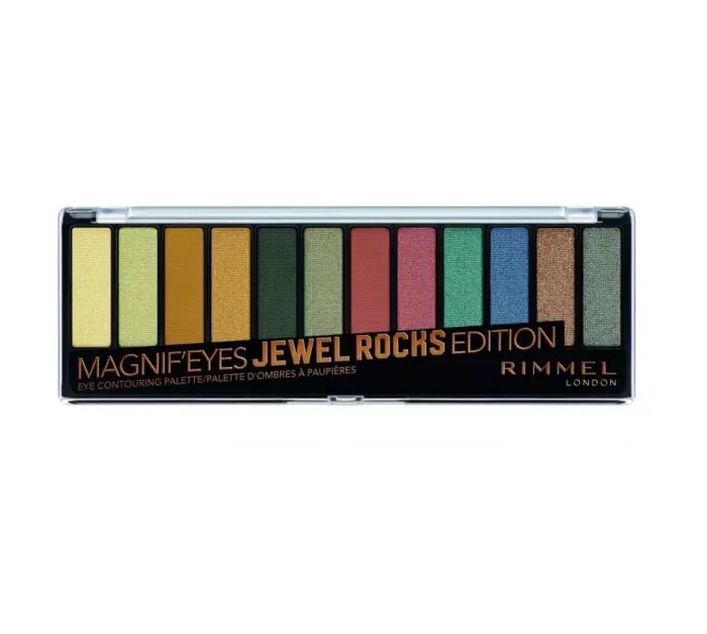 Luomiväripaletti Rimmel Magnif'Eyes Eye Shadow 009 Jewel Rocks, 14,16 g hinta ja tiedot | Silmämeikit | hobbyhall.fi