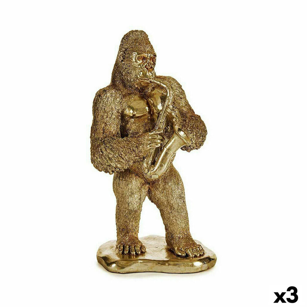 Gift Decor koristefiguuri Gorilla saksofonilla, 3 kpl hinta ja tiedot | Sisustustuotteet | hobbyhall.fi