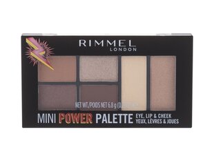 Rimmel London Mini Power Palette meikkipaletti 6,8 g, 001 Fearless hinta ja tiedot | Silmämeikit | hobbyhall.fi