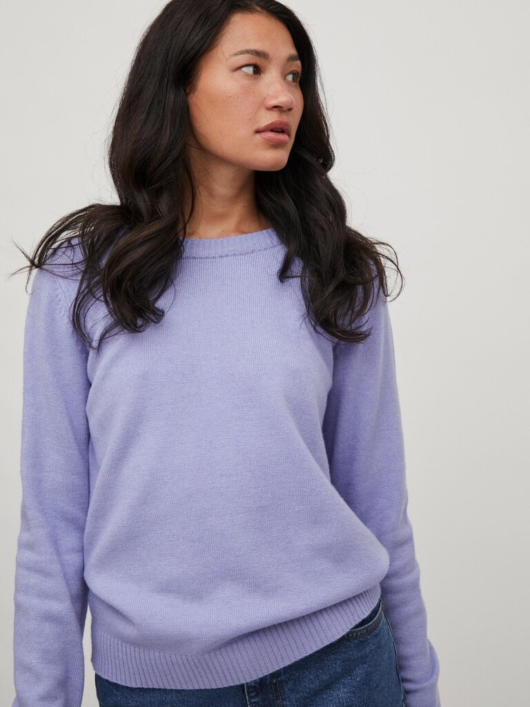 Vila naiste pullover 14054177*08, violetti/punainen 5715309574033 hinta ja tiedot | Naisten neulepuserot | hobbyhall.fi