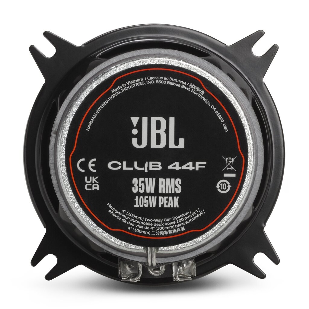 JBL Club 44F 10 cm 2-suuntainen koaksiaalinen autokaiutin hinta ja tiedot | Autokaiuttimet | hobbyhall.fi