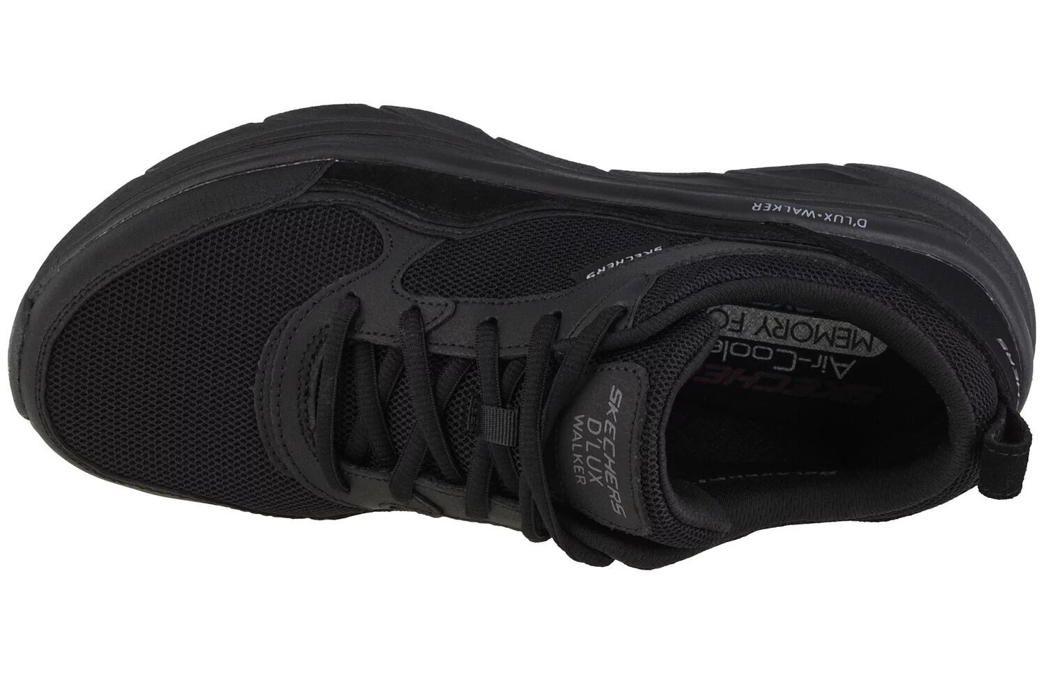 Miesten vapaa-ajan kengät Skechers D'Lux Walker New Moment 232363, musta hinta ja tiedot | Miesten urheilu- ja vapaa-ajan kengät | hobbyhall.fi