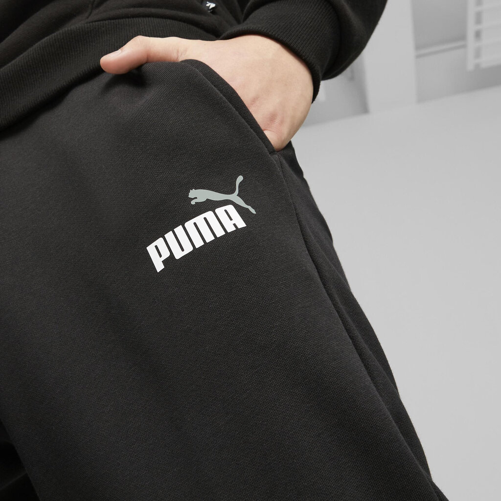 Puma Urheiluhousut Ess+ 2 Col Logo Black 586767 61 586767 61/S hinta ja tiedot | Miesten urheiluvaatteet | hobbyhall.fi