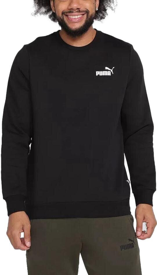 Puma Huppari Ess Small Logo Crew Black 586682 01 586682 01/4XL hinta ja tiedot | Miesten puserot ja hupparit | hobbyhall.fi