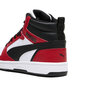 Puma Jalkineet Rebound V6 Mid Jr White Red Black 393831 03 393831 03/3.5 hinta ja tiedot | Miesten urheilu- ja vapaa-ajan kengät | hobbyhall.fi