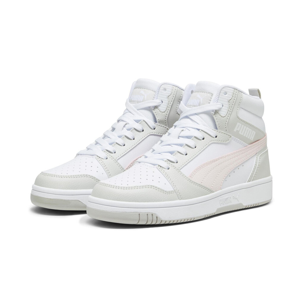 Puma Jalkineet Rebound V6 White Grey Pink 392326 07 392326 07/5.5 hinta ja tiedot | Miesten urheilu- ja vapaa-ajan kengät | hobbyhall.fi