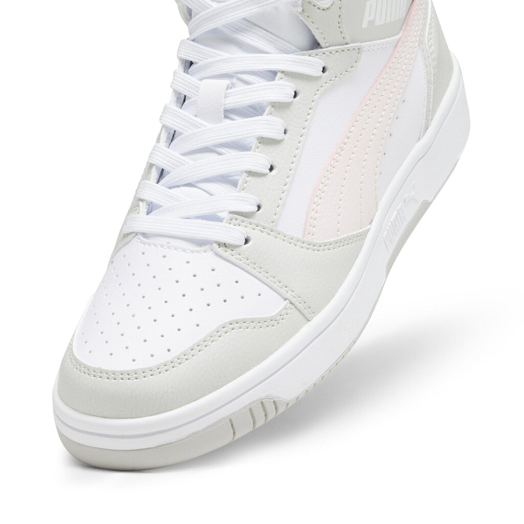 Puma Jalkineet Rebound V6 White Grey Pink 392326 07 392326 07/5.5 hinta ja tiedot | Miesten urheilu- ja vapaa-ajan kengät | hobbyhall.fi