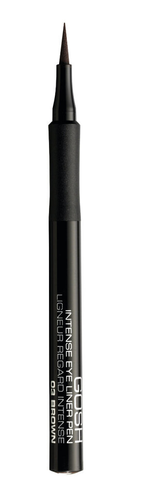 GOSH Intense Eye Liner Pen -silmänrajaustussi, 1 g, 03 Brown hinta ja tiedot | Silmämeikit | hobbyhall.fi