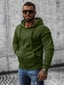 J.Style Huppari Fleece Khaki 68B2008-29 68B2008-29/L hinta ja tiedot | Miesten puserot ja hupparit | hobbyhall.fi