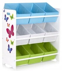 Leluhylly Leomark Butterflies, valkoinen hinta ja tiedot | Lasten yöpöydät | hobbyhall.fi