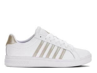 Court tiebreak k-swiss naiset white 97011-183-m 97011-183-M hinta ja tiedot | Naisten urheilu- ja vapaa-ajan kengät | hobbyhall.fi