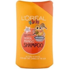 L´Oréal Paris Kids 2in1 Tropical Mango shampoo lapsille 250 ml hinta ja tiedot | Lasten ja äitiysajan kosmetiikka | hobbyhall.fi