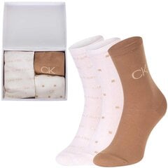 Sukat CALVIN KLEIN Camel Combo 3 Pck 701224118 002 hinta ja tiedot | Naisten sukat | hobbyhall.fi