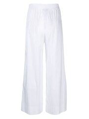 Housut EMPORIO ARMANI Logo Wide Leg Bianco 262383 3R351 00010 hinta ja tiedot | Naisten vapaa-ajan housut | hobbyhall.fi