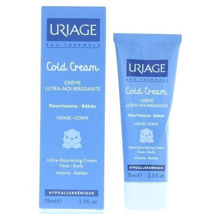 Uriage Bebe 1st Cold Cream T -ravitseva kasvo- ja vartalovoide, 75ml hinta ja tiedot | Lasten ja äitiysajan kosmetiikka | hobbyhall.fi