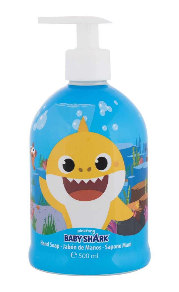 Nestemäinen käsisaippua AirVal Pinkfong Baby Shark, 500 ml hinta ja tiedot | Lasten ja äitiysajan kosmetiikka | hobbyhall.fi