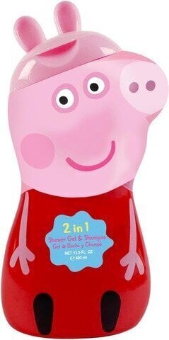 Suihkugeeli ja shampoo Peppa Pig (Pipsa Possu) 2D, 400 ml hinta ja tiedot | Lasten ja äitiysajan kosmetiikka | hobbyhall.fi