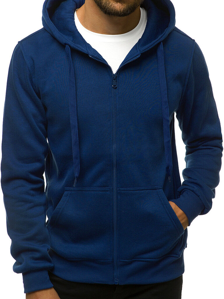 J.Style Huppari Fleece Navy 68B2008-66 68B2008-66/L hinta ja tiedot | Miesten puserot ja hupparit | hobbyhall.fi