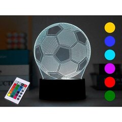 LED-lamppu iTotal Football 3D Monivärinen hinta ja tiedot | Pöytävalaisimet | hobbyhall.fi