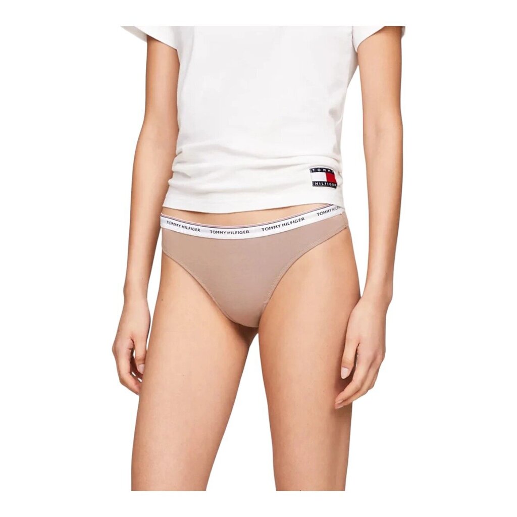 Alushousut TOMMY HILFIGER 3 Pack Thong (Ext Sizes) UW0UW048940R3 hinta ja tiedot | Naisten alushousut | hobbyhall.fi